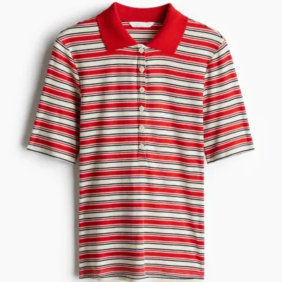 Pullover de líneas rojas h&m