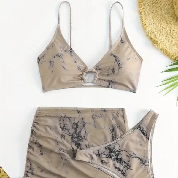  Bikini con falda — Beige