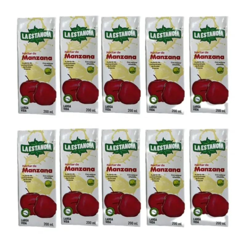 27 Jugos de Pulpa de Manzana  La Estancia - Caja Completa