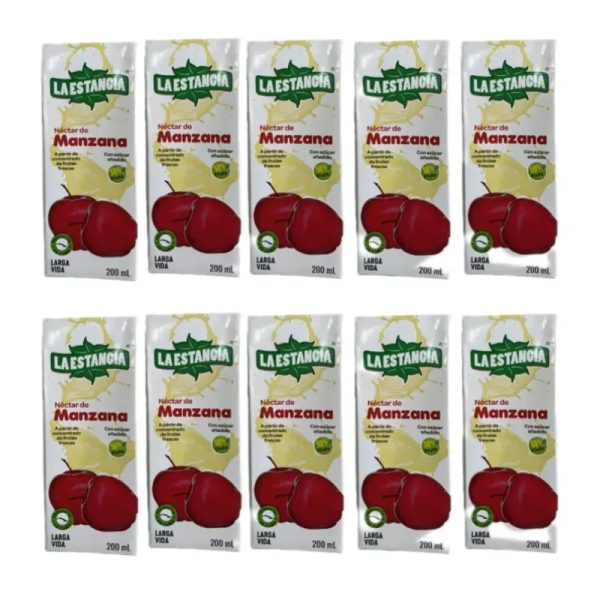 27 Jugos de Pulpa de Manzana  La Estancia - Caja Completa