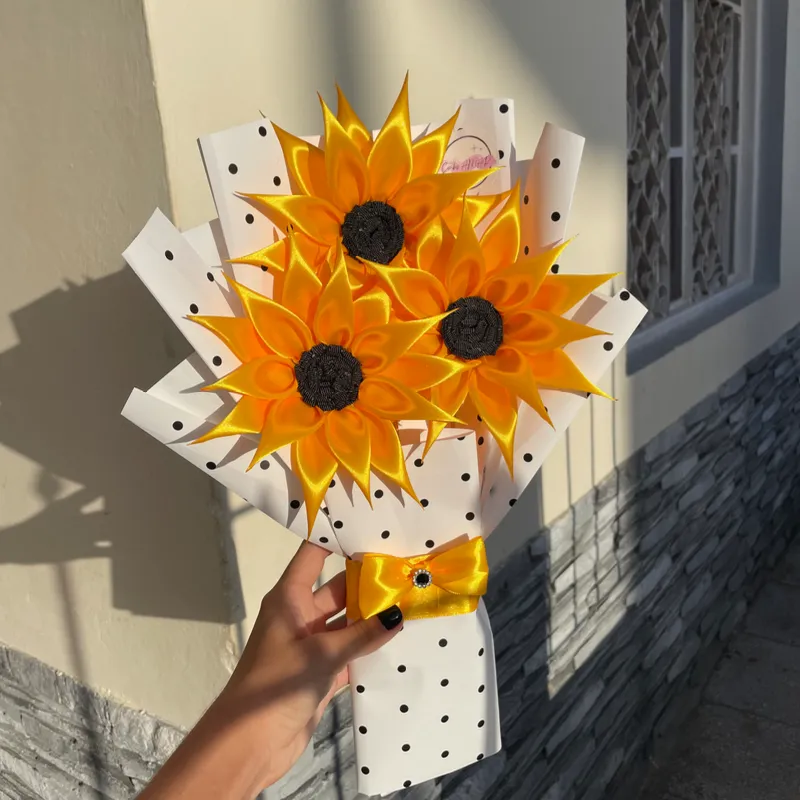 Ramo de tres girasoles