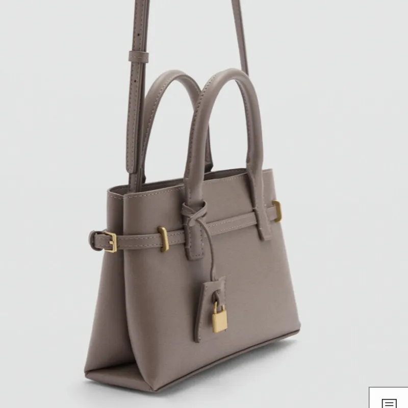 Bolso Mango mini shopper candado