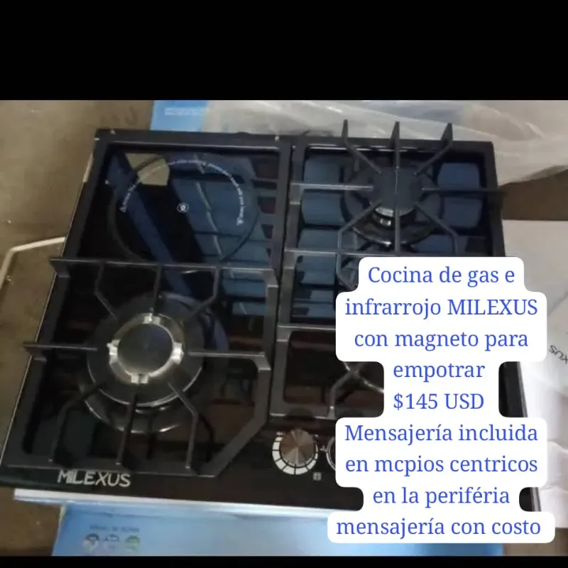 Cocina de empotrar MILEXUS de gas e infrarrojo