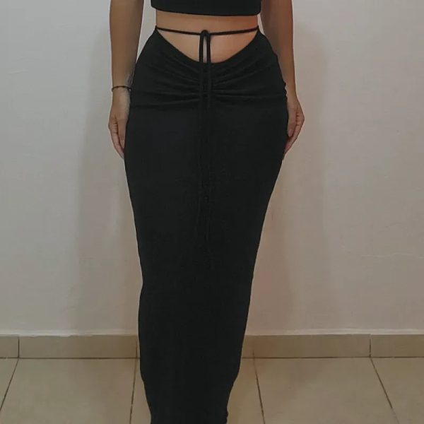 FALDA CORRUGADA C/TIRAS(ENCARGO)