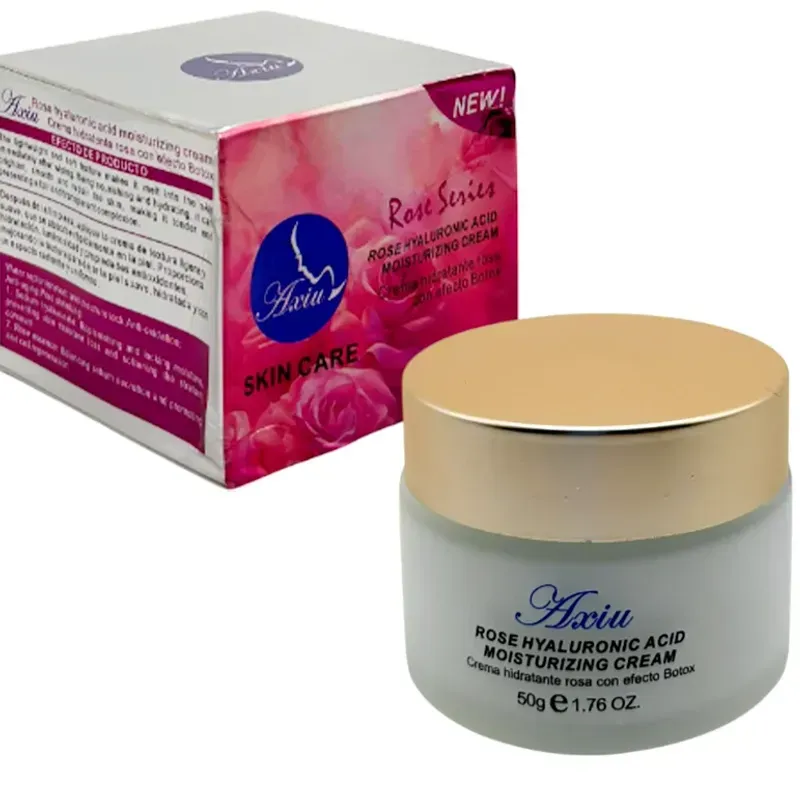 Crema Axiu con extracto de rosas  y ácido hialurónico