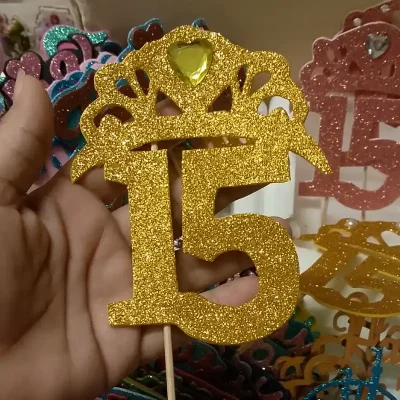 Topper de 15  (dorado)