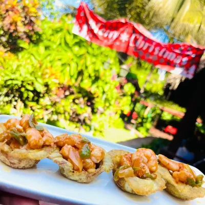 Chatinos rellenos con camarones