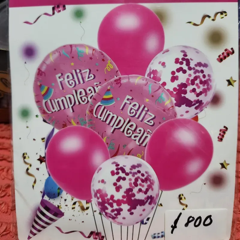 Globo Metalizados con latex