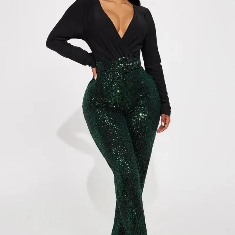  Mono Enterizo de lentejuelas 