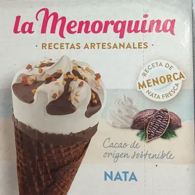 Cono de Helado La Menoquina Cacao Nata