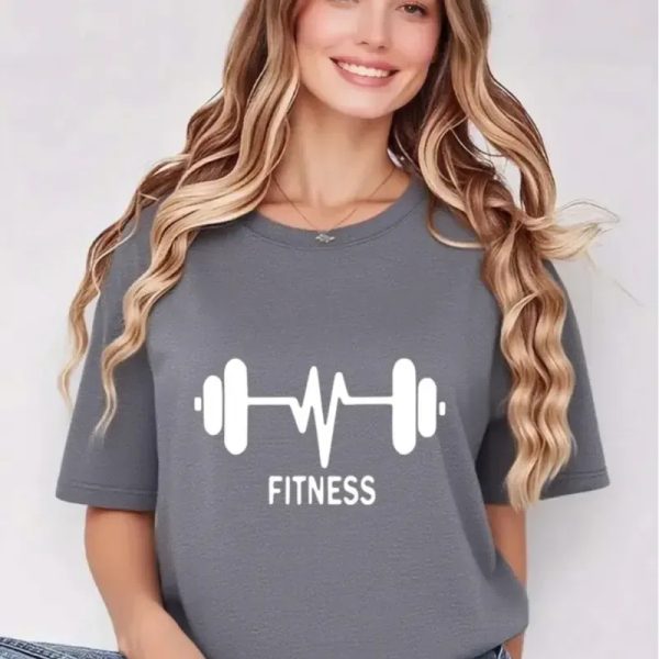 Camiseta de mujer- Pulse Power/ Gris