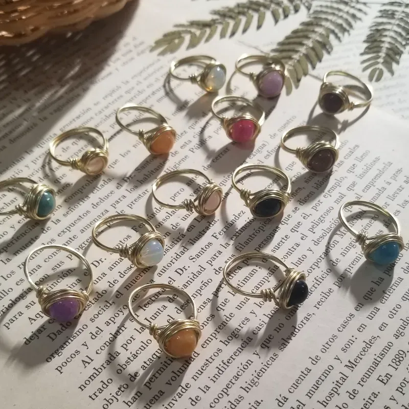 Anillos art line dorados