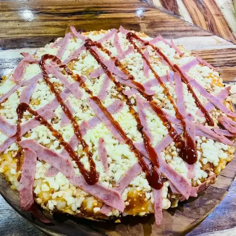 Pizza Extragrande jamón y queso