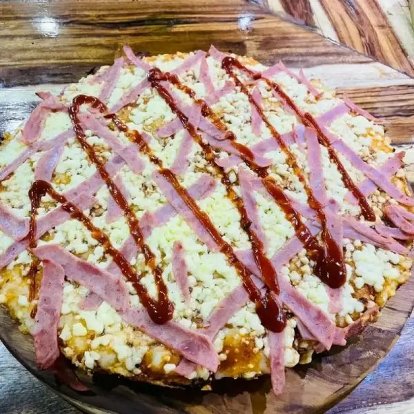 Pizza Extragrande jamón y queso