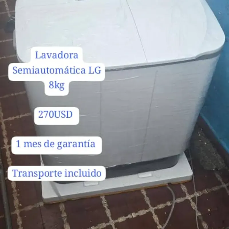 Lavadora semiautomática LG 8 kg