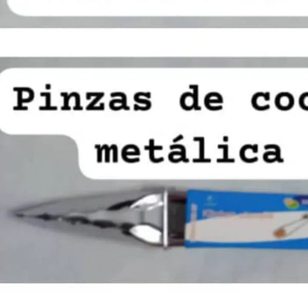 Pinza metálica para cocina