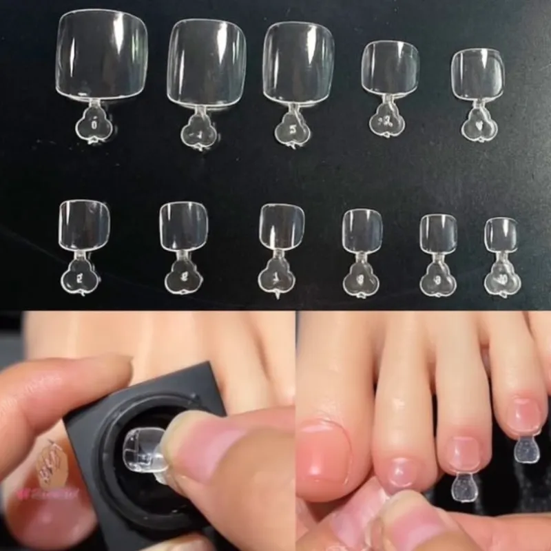 Caja de 100 uñas apress para pies