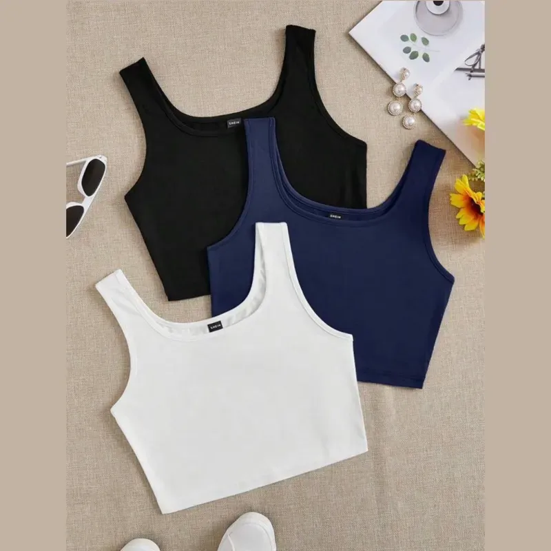 Tops cortos de tirantes