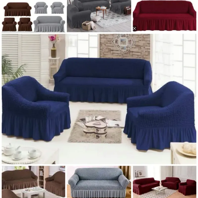 JUEGOS DE CUBRE SOFÁ (3 PIEZAS) VARIOS COLORES A ESCOGER