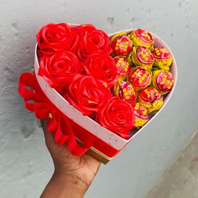 Corazón de chocolates