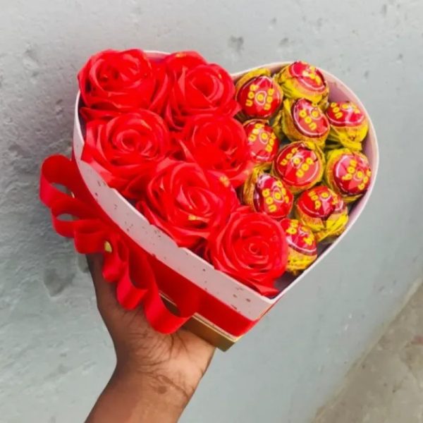 Corazón de chocolates