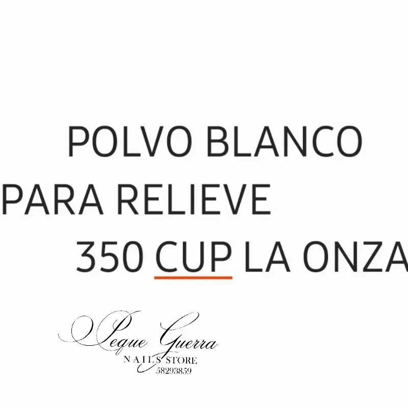 Polímero Blanco para relieve