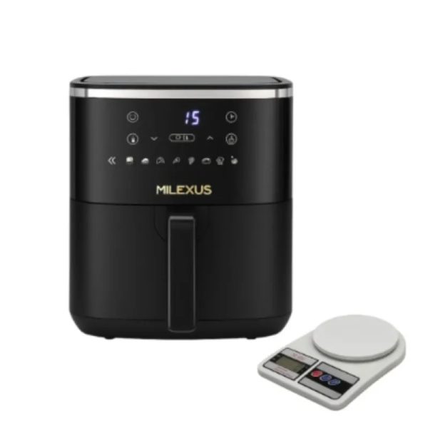 COMBO FREIDORA DE AIRE 4.2L MILEXUS + BÁSCULA DIGITAL DE COCINA