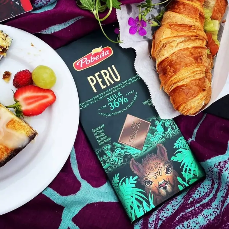 Tableta de Chocolate con Leche Peru 36%