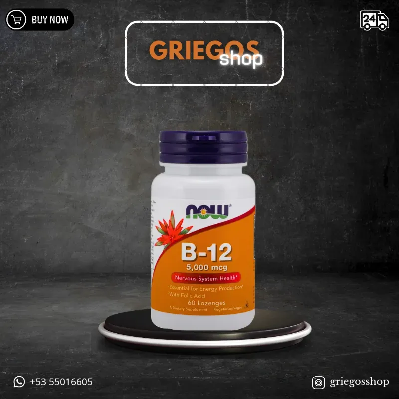 Vitamina B12 con Ácido Fólico| NOW FOOD | 60caps