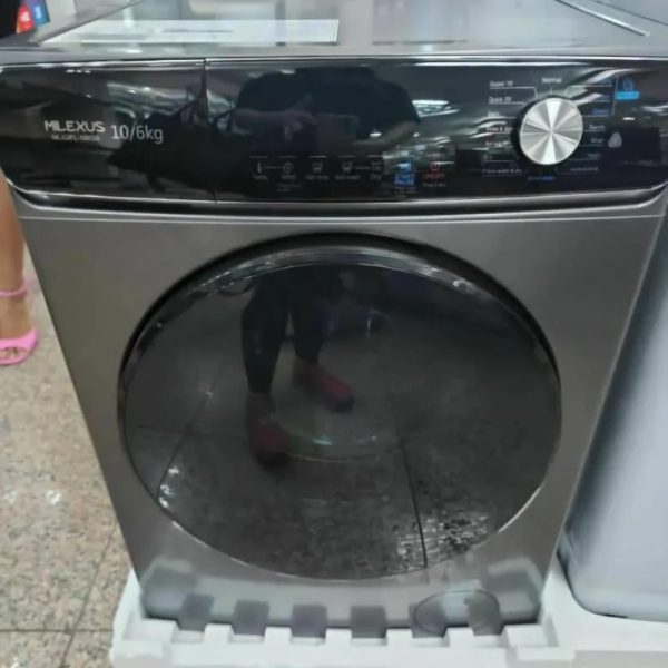 Lavadora automática + secadora a vapor 10/6kg