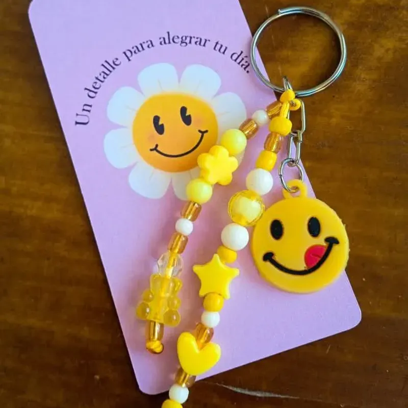 Llavero de carita feliz