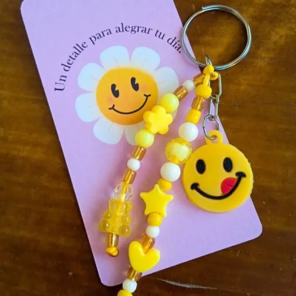 Llavero de carita feliz