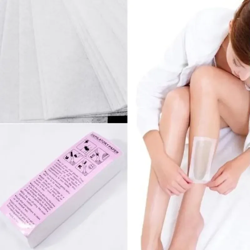 Tiras de papel para aplicar cera 100