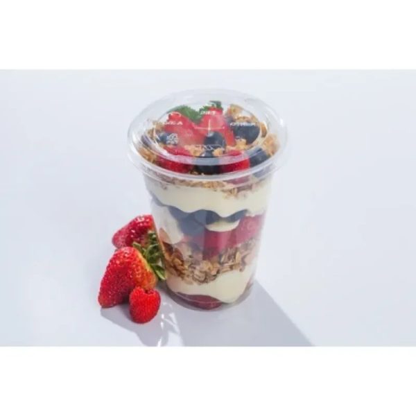 Vasos tapa plana 12oz