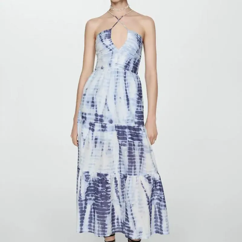Vestido de tirantes Mango