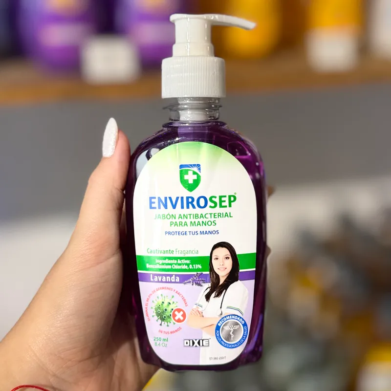 Jabón de manos antibacterial aroma lavanda