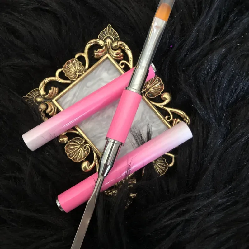 Pincel de Polygel  y Gel de Construcción Profesional con Tapa