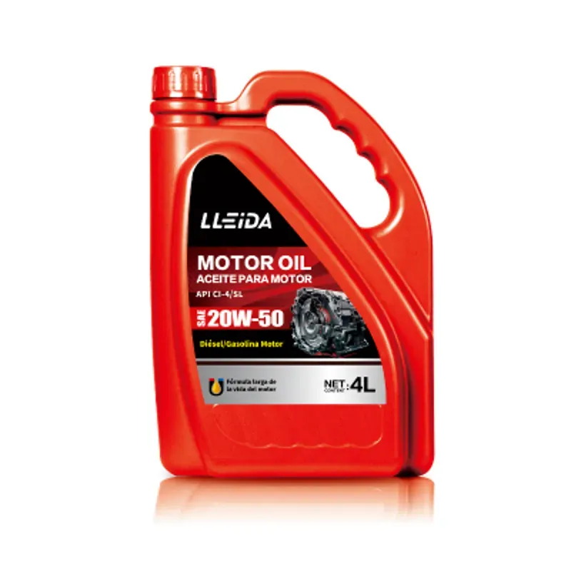 Aceite de motor 20W-50, API CI-4/SL, diesel/gasolina, 4L/botella