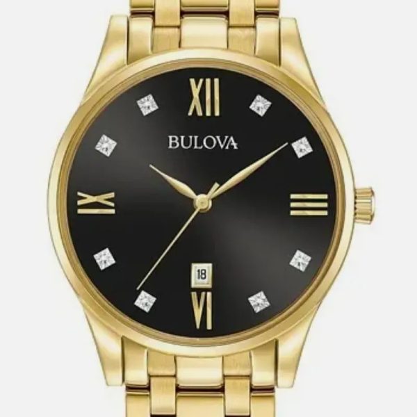 Bulova Diamond Accent Calendar 40 mm watch