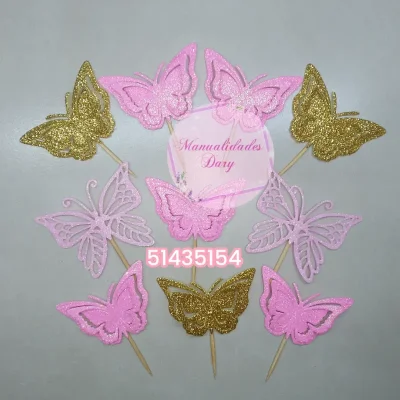 Topper mariposa para dulces o cake