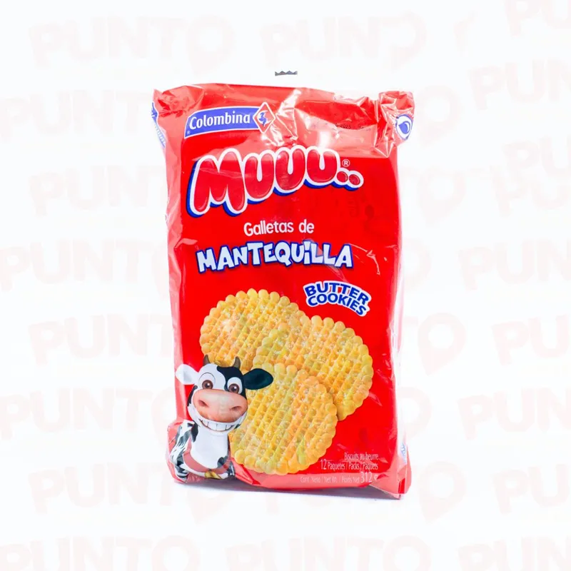 Galletas Muuu Mantequilla 12pz