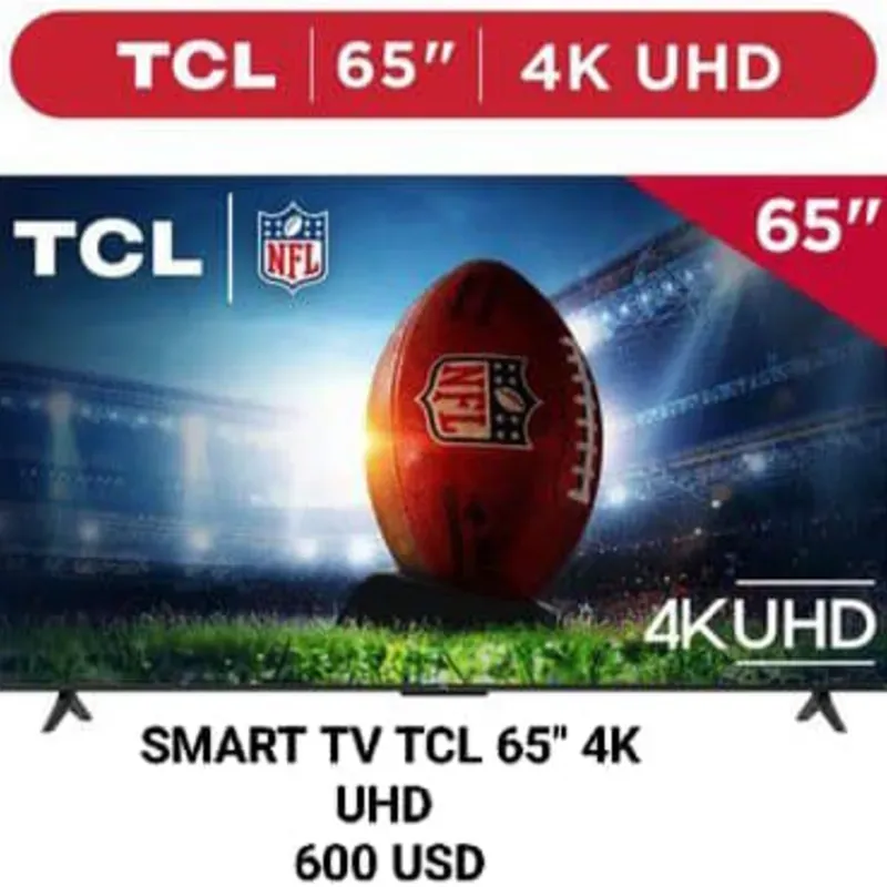 SMART TV 4K UHD TCL 65" PULGADAS 600 USD