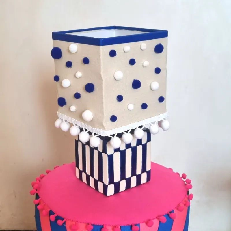 Lamparita Pom Pom Azul