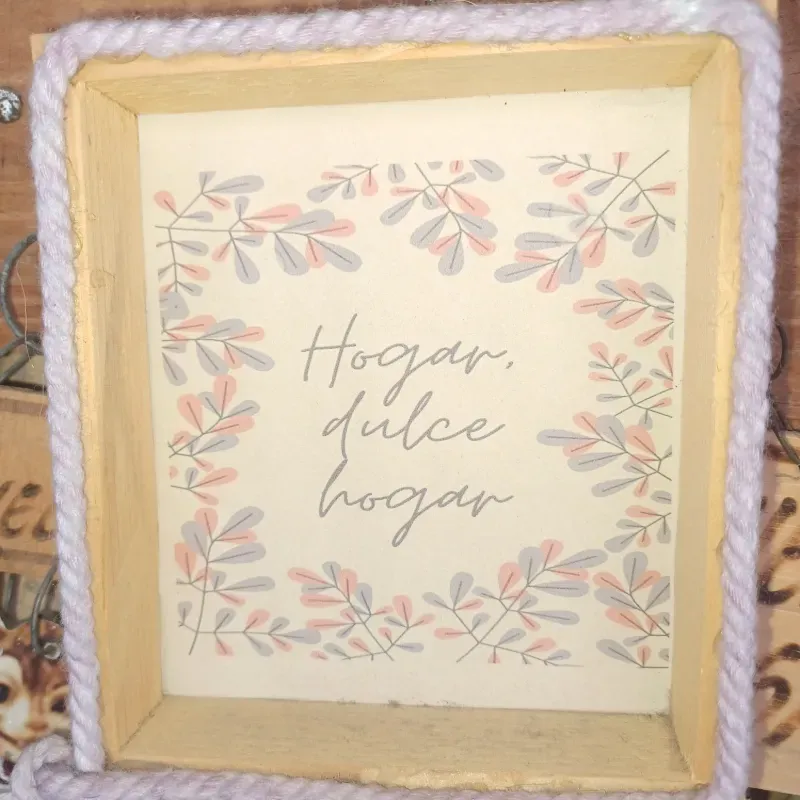 Cuadritos decorativos con frases