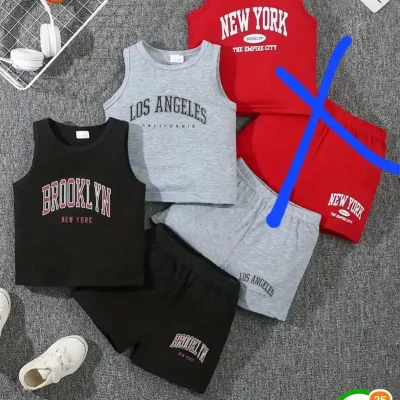 Conjunto de niño de short y camiseta