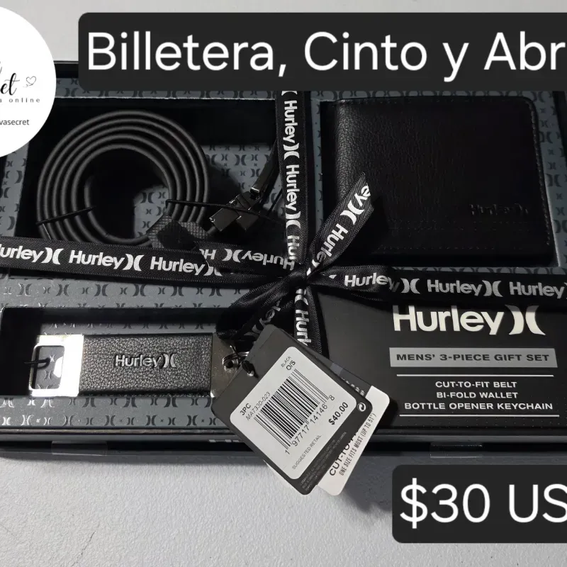 Set de Regalo Hurley con cinto, billetera y abridor