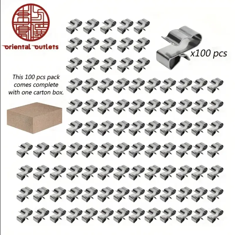 Clips para paneles solares, 100 Clips
