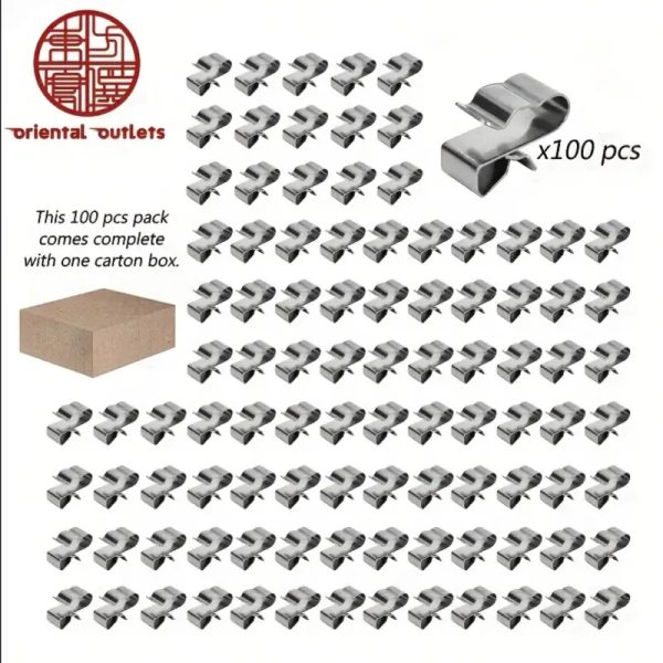 Clips para paneles solares, 100 Clips