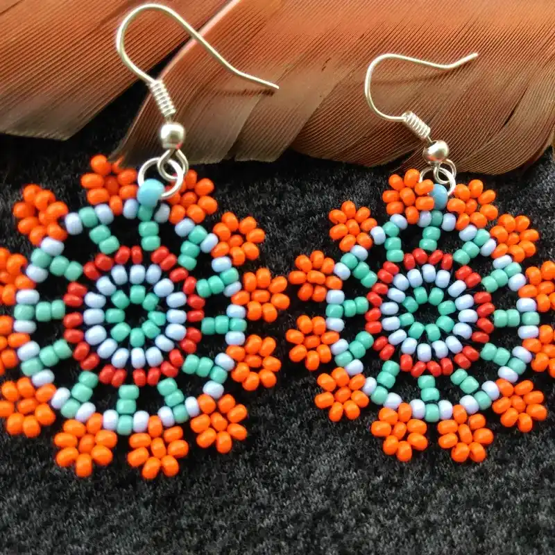 Mandalas con puntas de flores