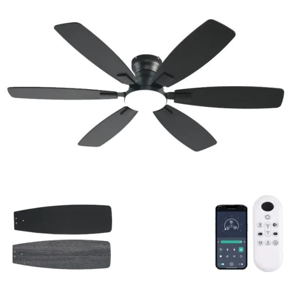 Ventilador de techo de 6 paletas